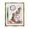 Stupell Industries Merry Christmas Holiday Stairway Framed Floater Canvas Wall Art